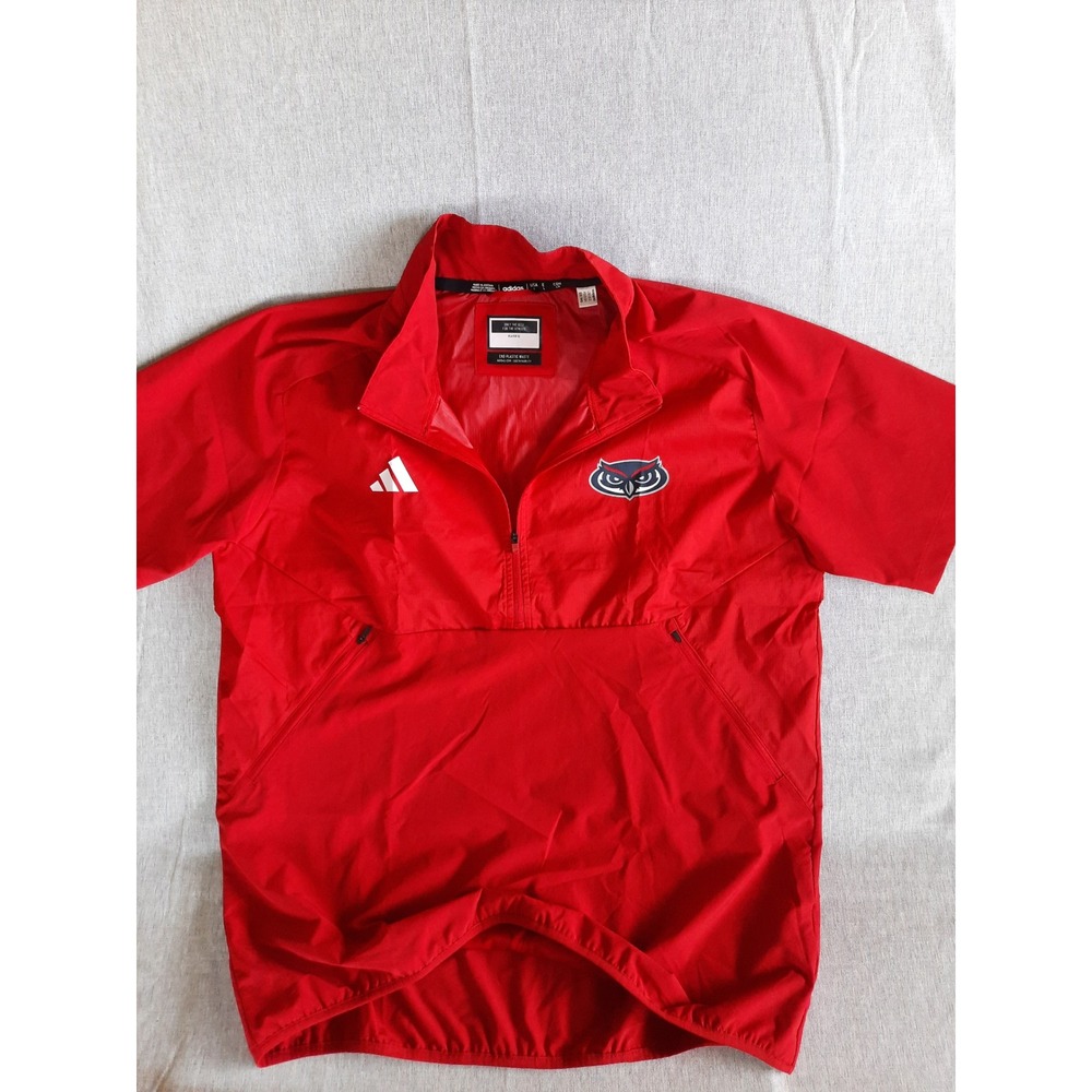 Adidas NCAA Florida Atlantic Owls Large Apparel Souvenir Sweater Red Aero Ready